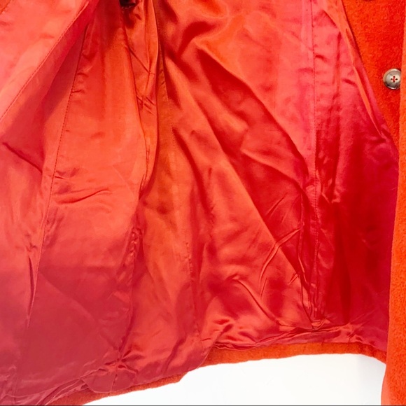 Suri Incalpaca Tx Orange Coat Size Large - Picture 10 of 14